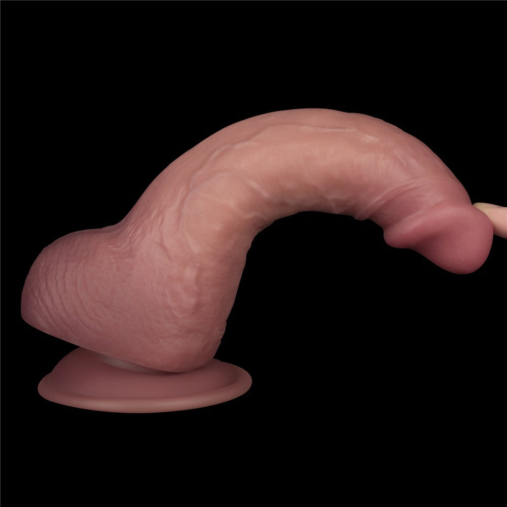 8.5'' Dual-Density Vibrating Dildo