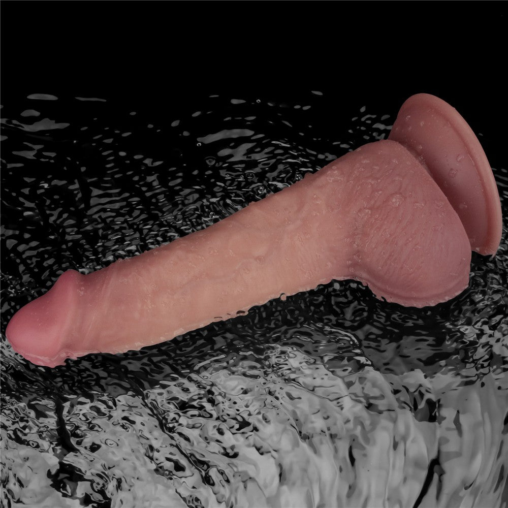 8.5'' Dual-Density Vibrating Dildo