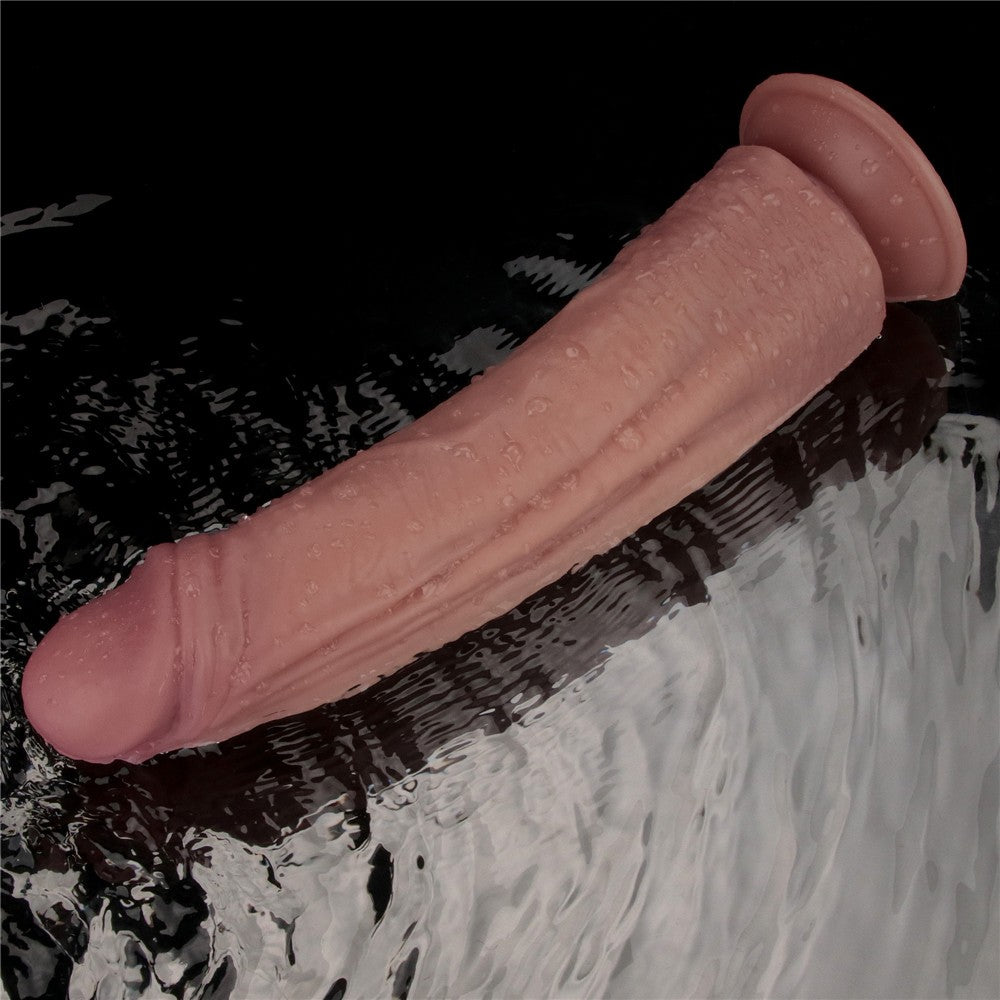 Dildo vibrante a doppia densità da 10,5 pollici