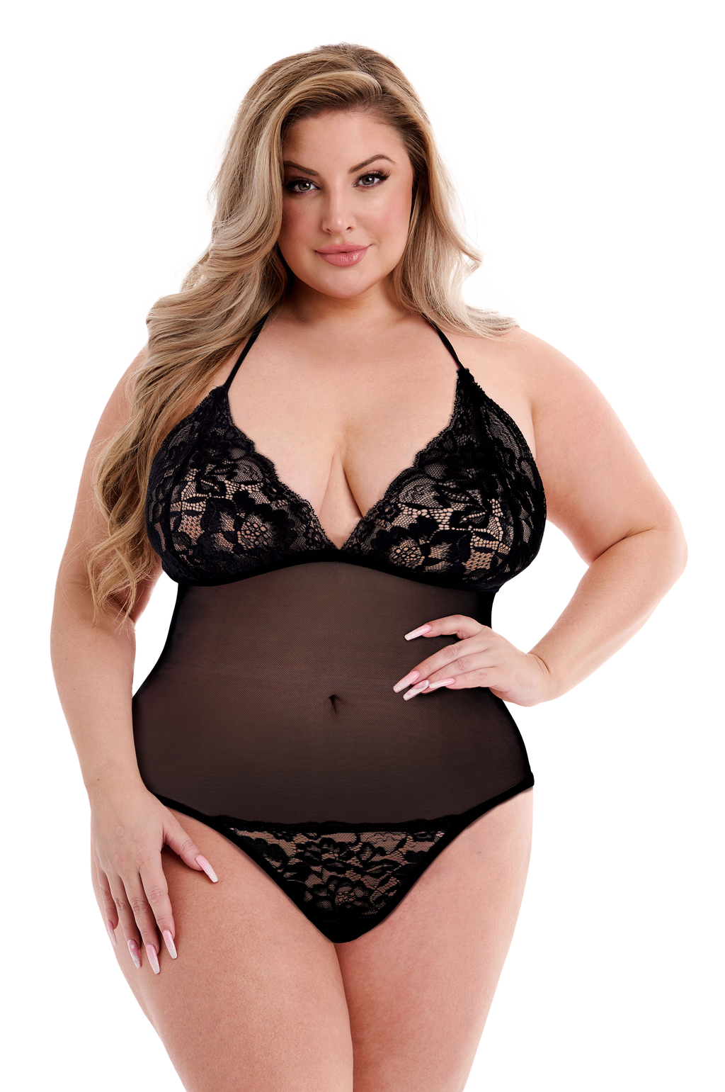 TEDDY NERO "ECO PIZZO E RETE" BACI, QS