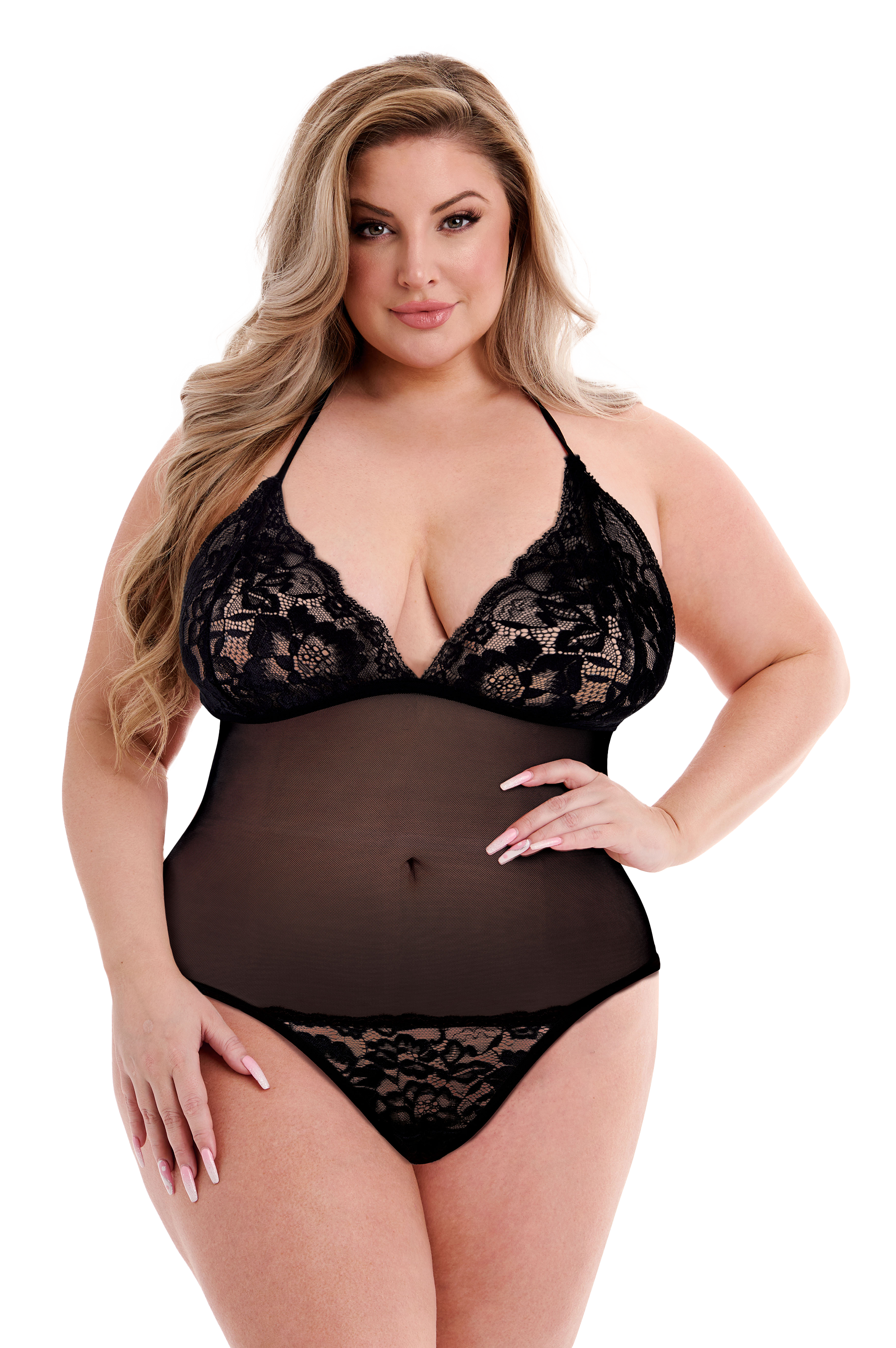 TEDDY NERO "ECO PIZZO E RETE" BACI, QS