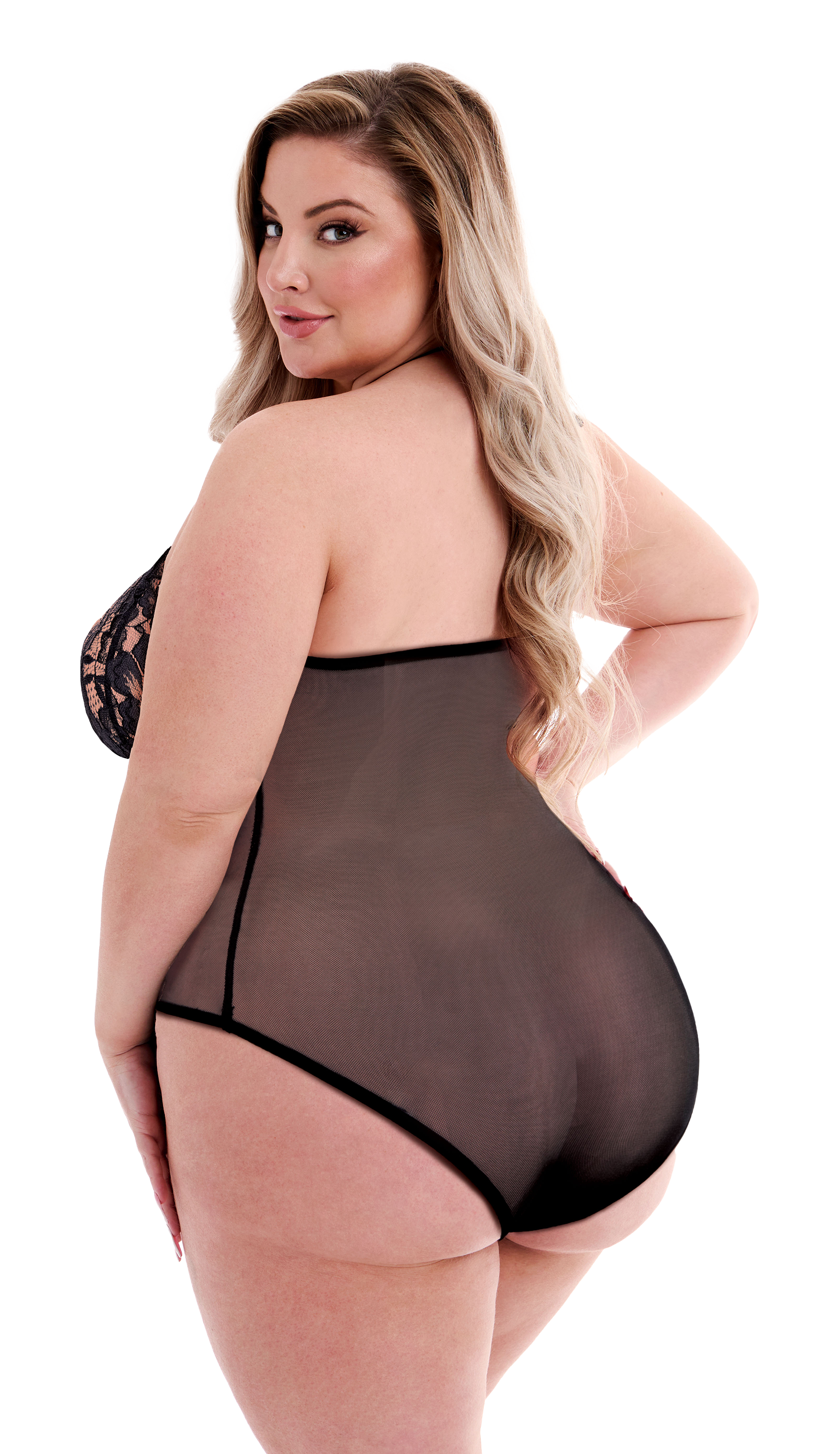 TEDDY NERO "ECO PIZZO E RETE" BACI, QS
