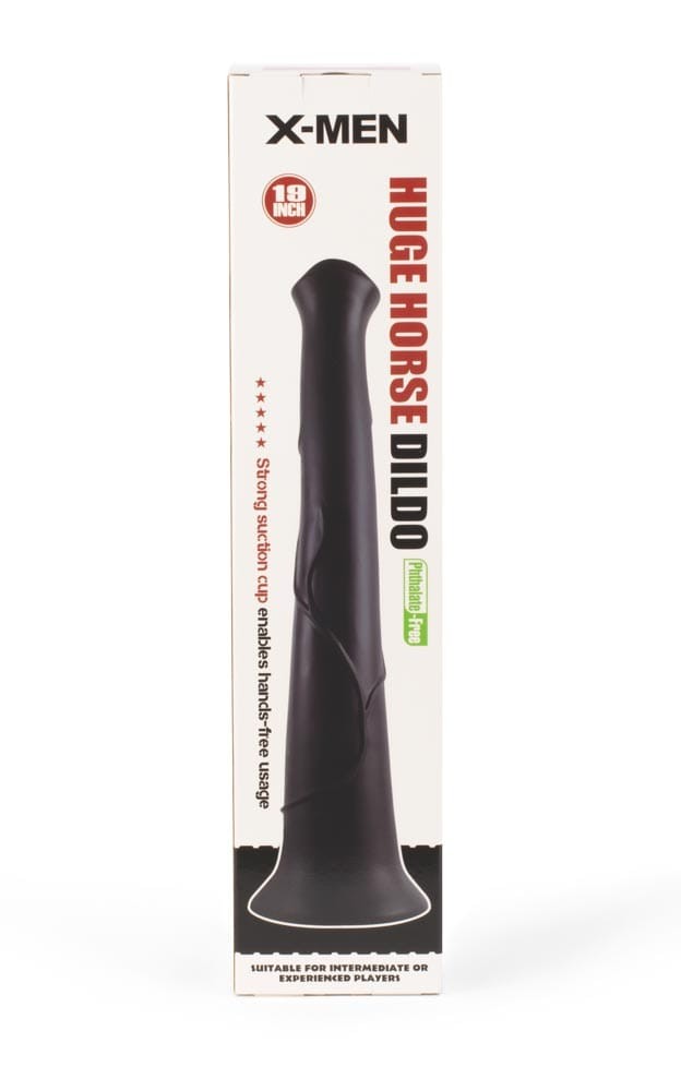 19-inch X-MEN horse dildo in flesh colour