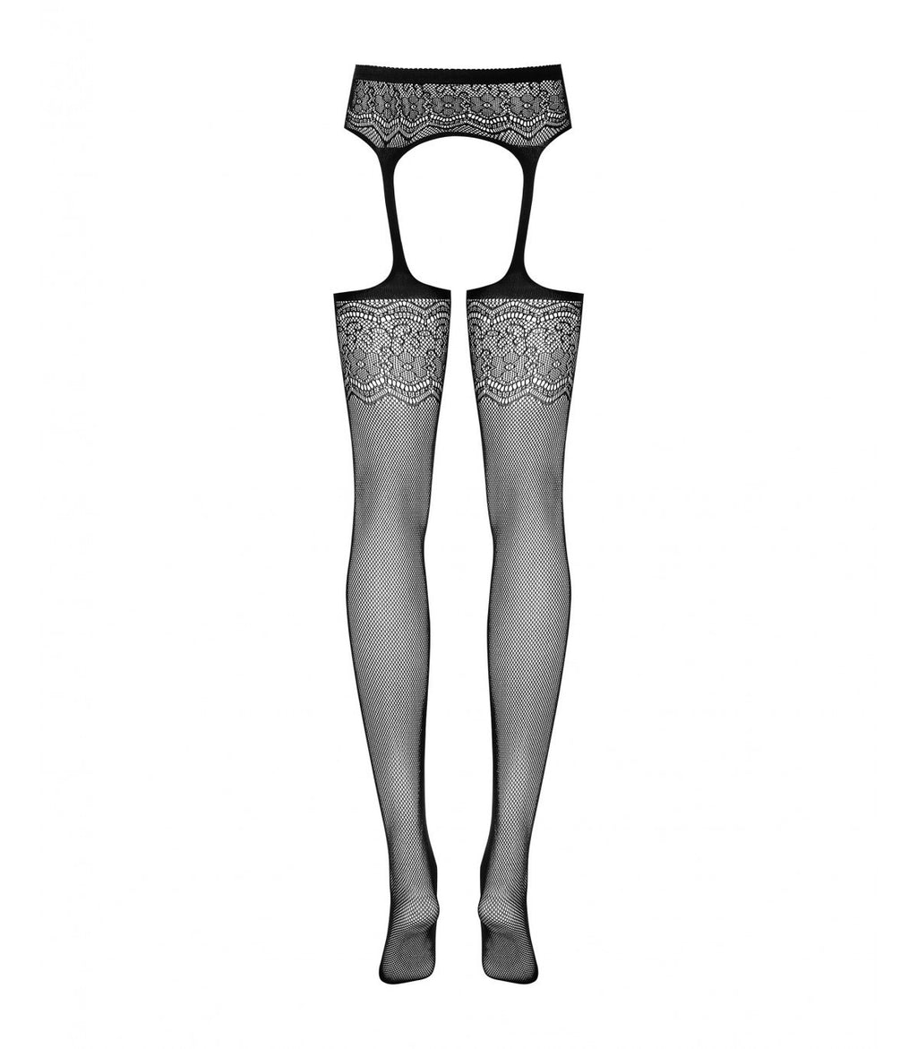 STOCKINGS WITH GARTERS S207 XL/XXL