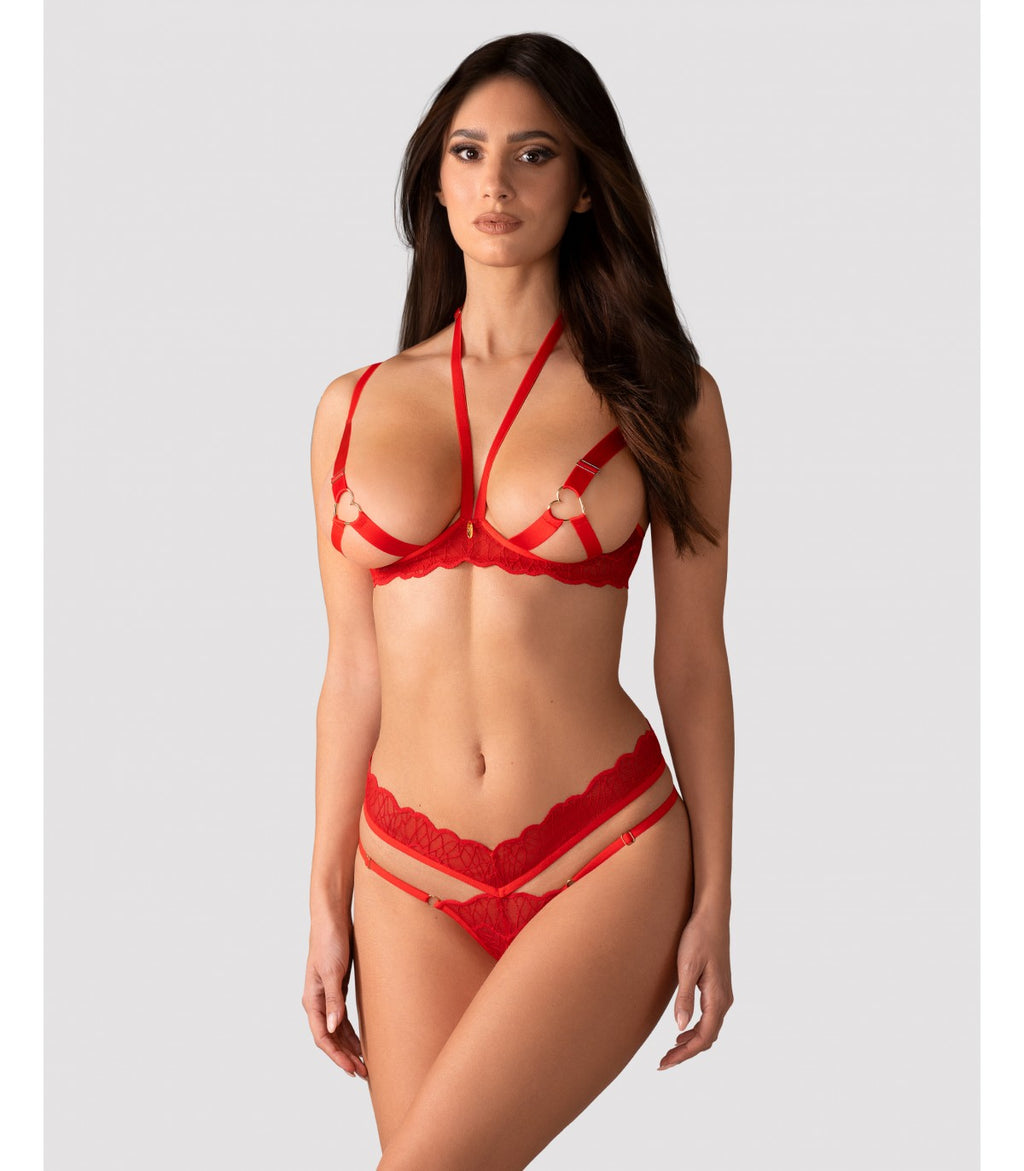 CUPID DESIRE SET 2 PIECES CROTCHLESS L/XL