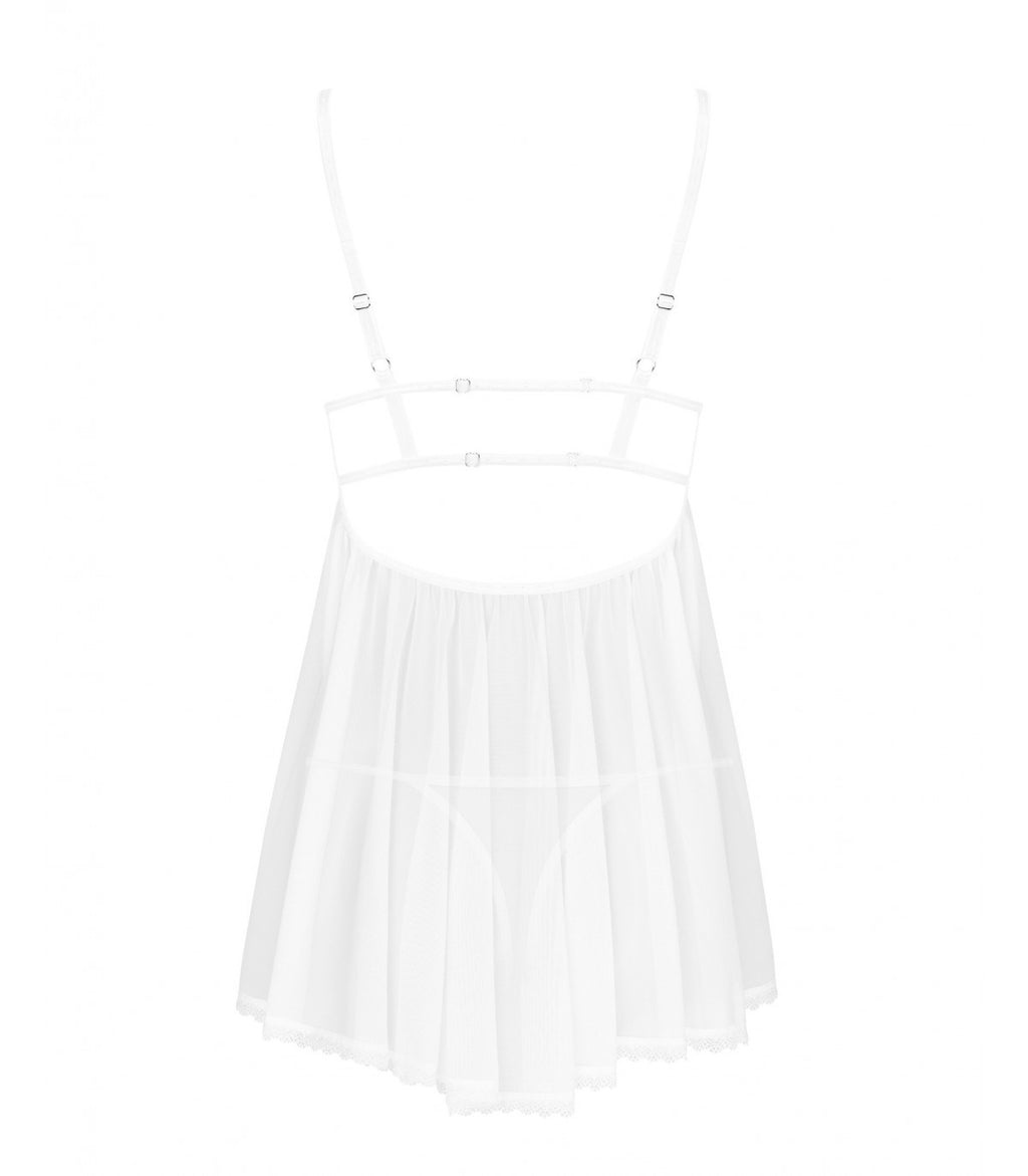 BABYDOLL E PERIZOMA CELESTE M/L