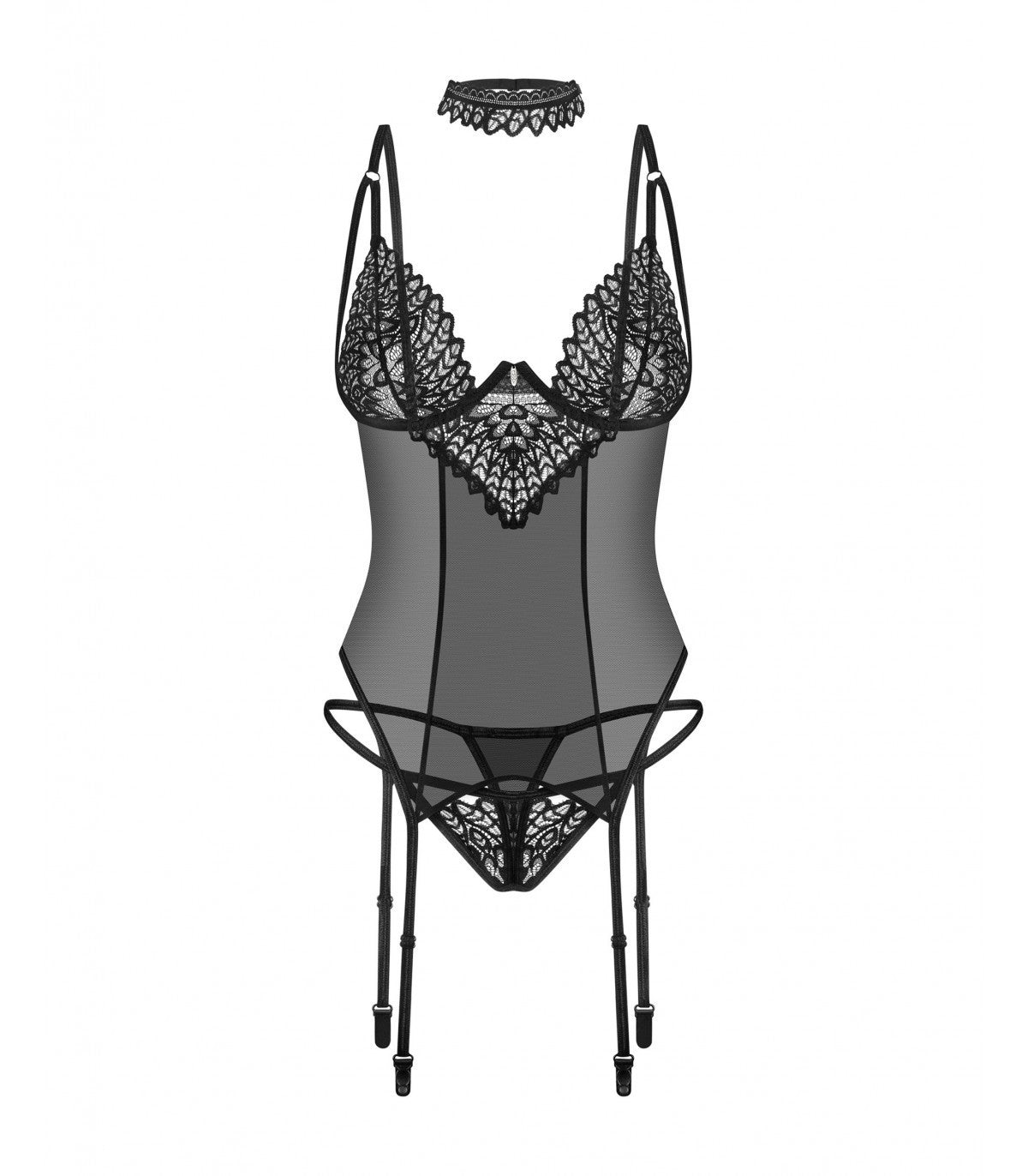 DONARELLA CORSET & THONG XS/S