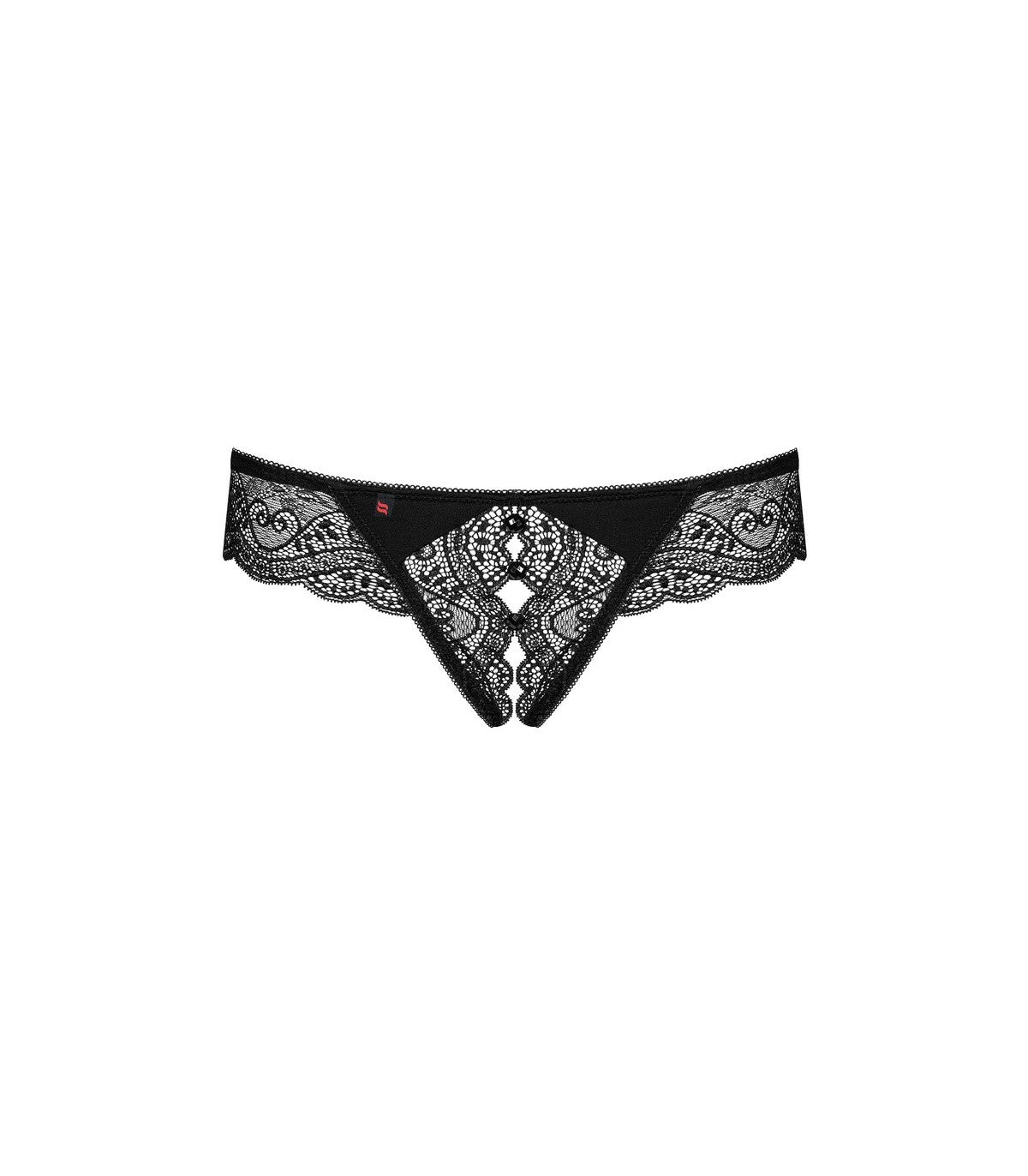 MIAMOR THONG NO CROTCH BLACK L/XL