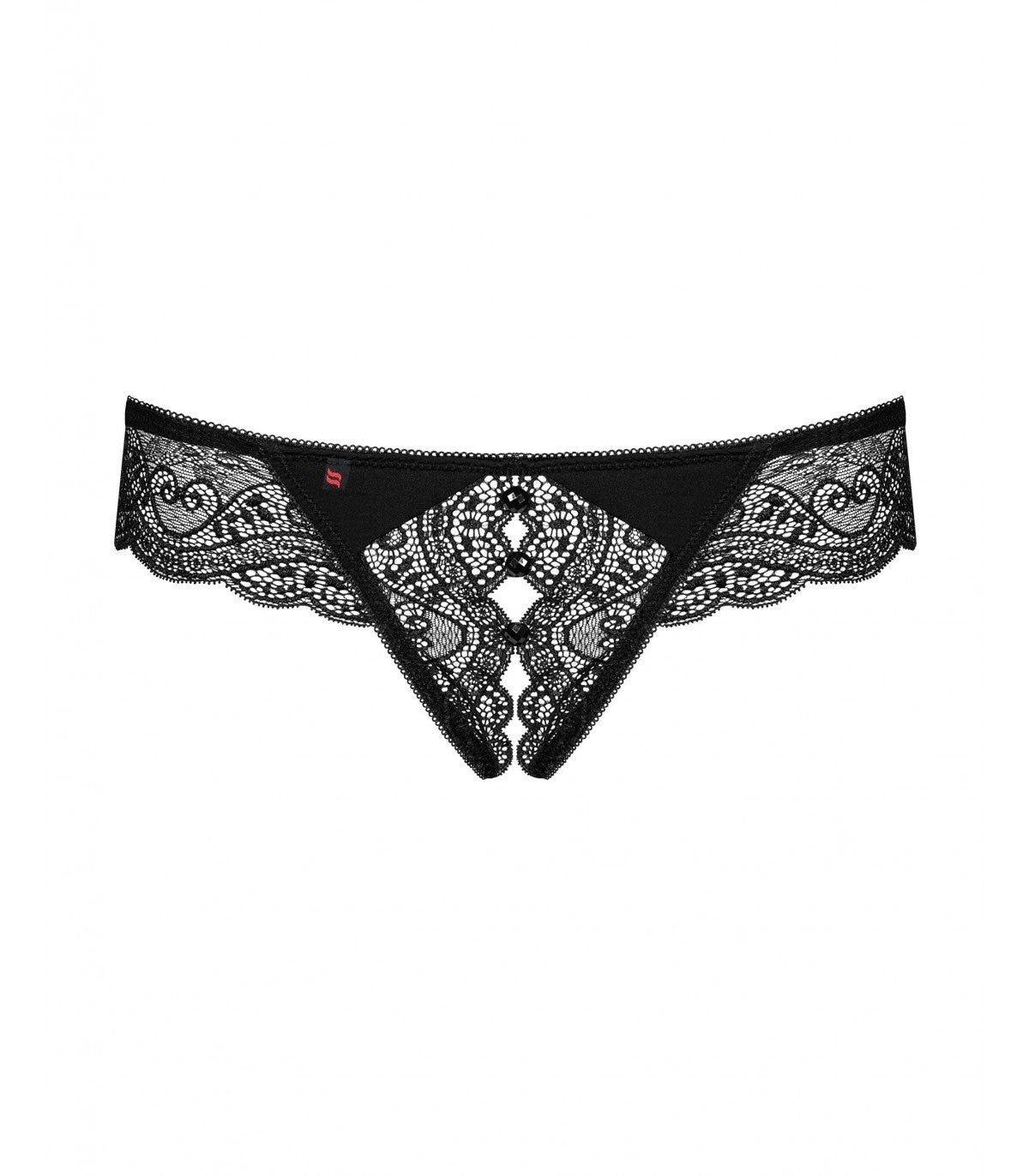 MIAMOR THONG NO CROTCH BLACK L/XL
