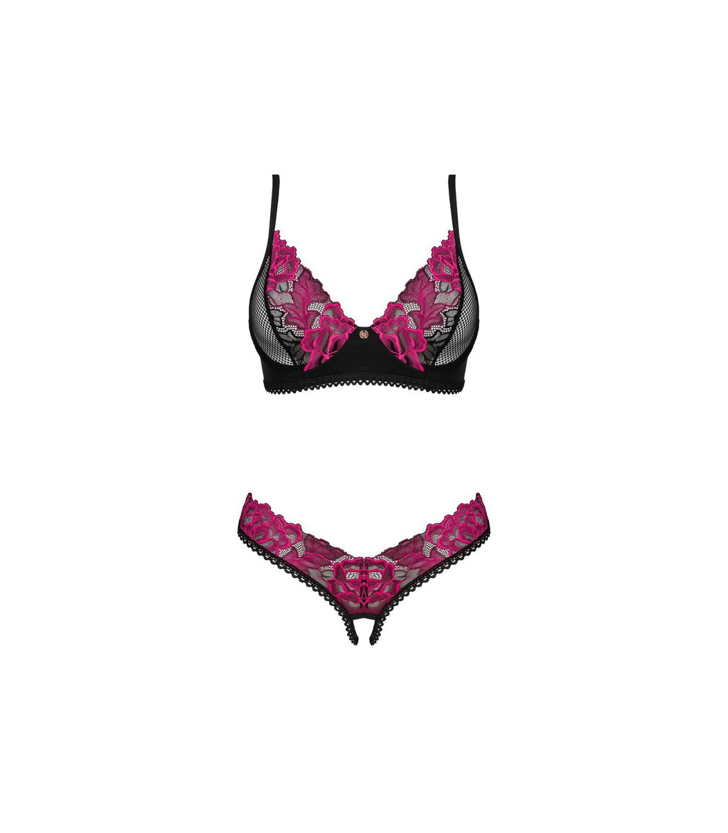 Rosenty 2-piece crotchless set M/L