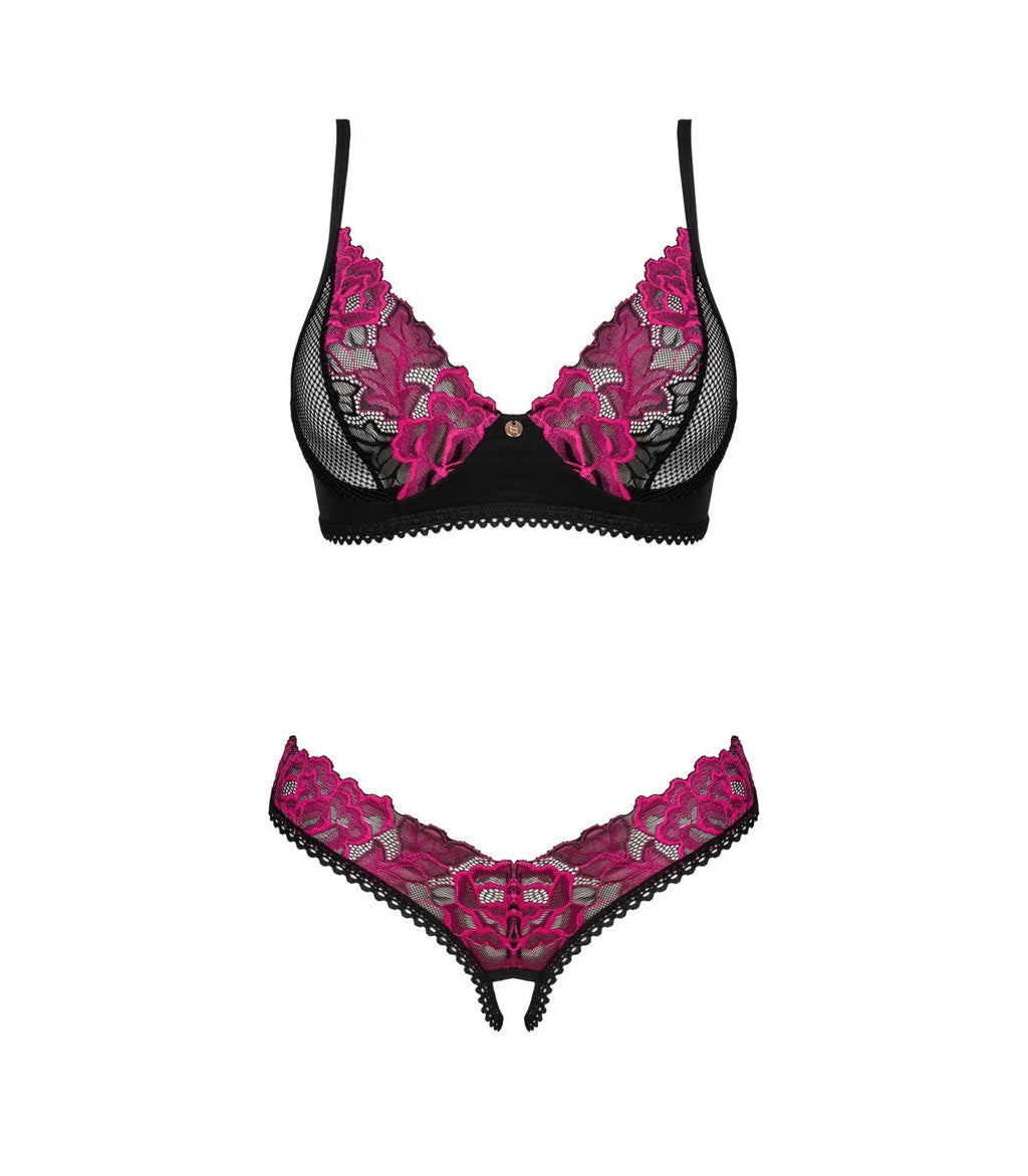 Rosenty 2-piece crotchless set M/L