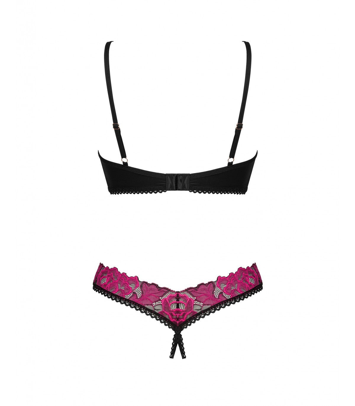 Rosenty 2-piece crotchless set M/L