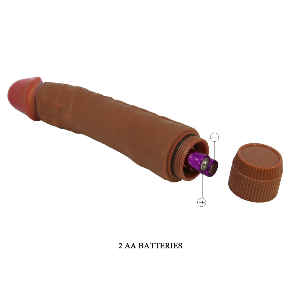 Barbara Dybbuk Realistic Multi-Speed Vibrator 9.5" Brown