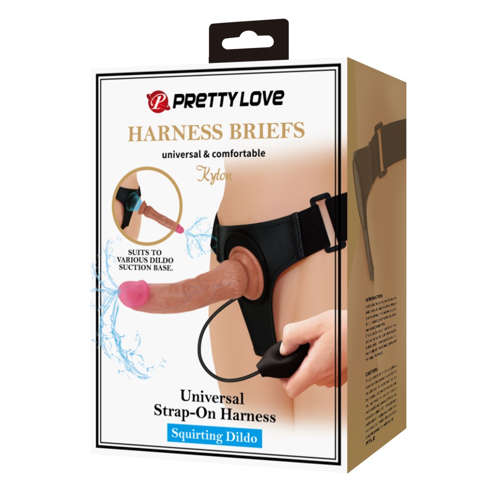 Pretty Love Kyton Harness Panties with Squirting Dildo