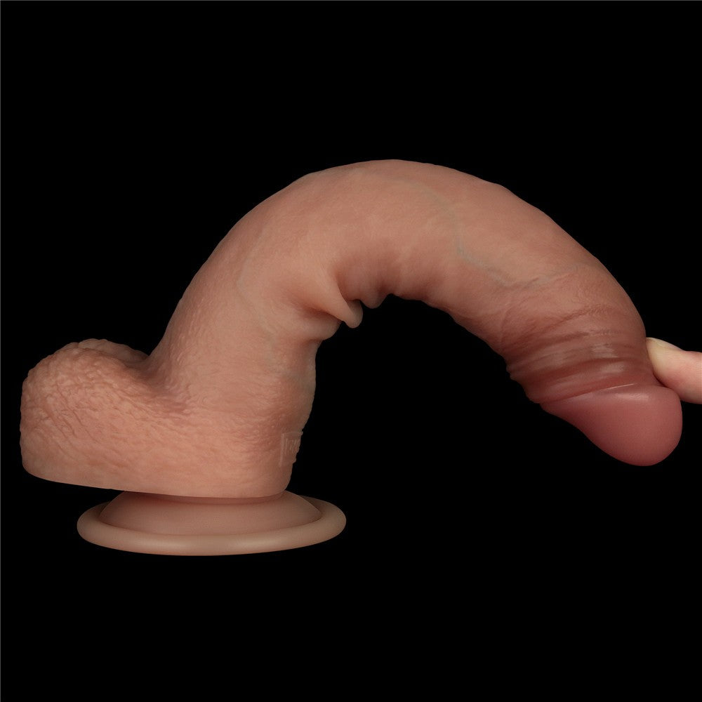 Dildo in silicone a doppio strato Sliding Skin Pro da 21,6 cm II