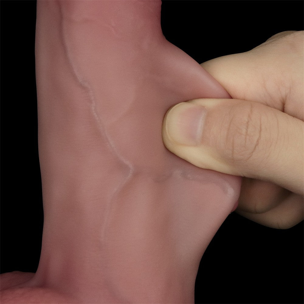 Dildo in silicone a doppio strato Sliding Skin Pro II da 8 pollici