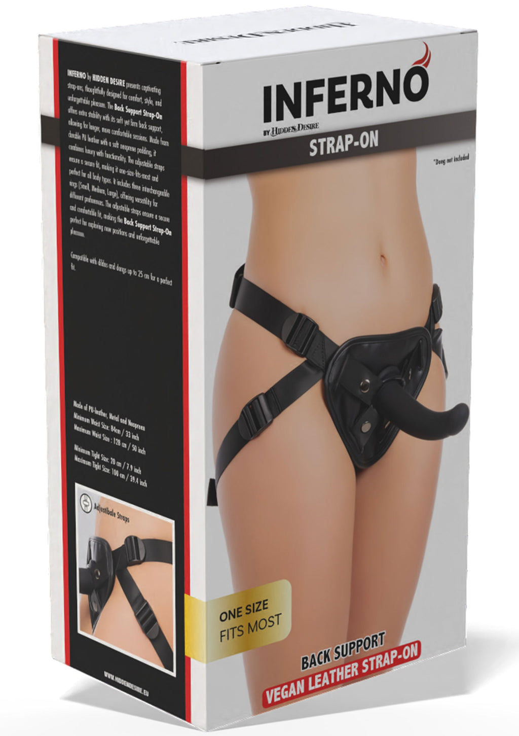 Black back support strap