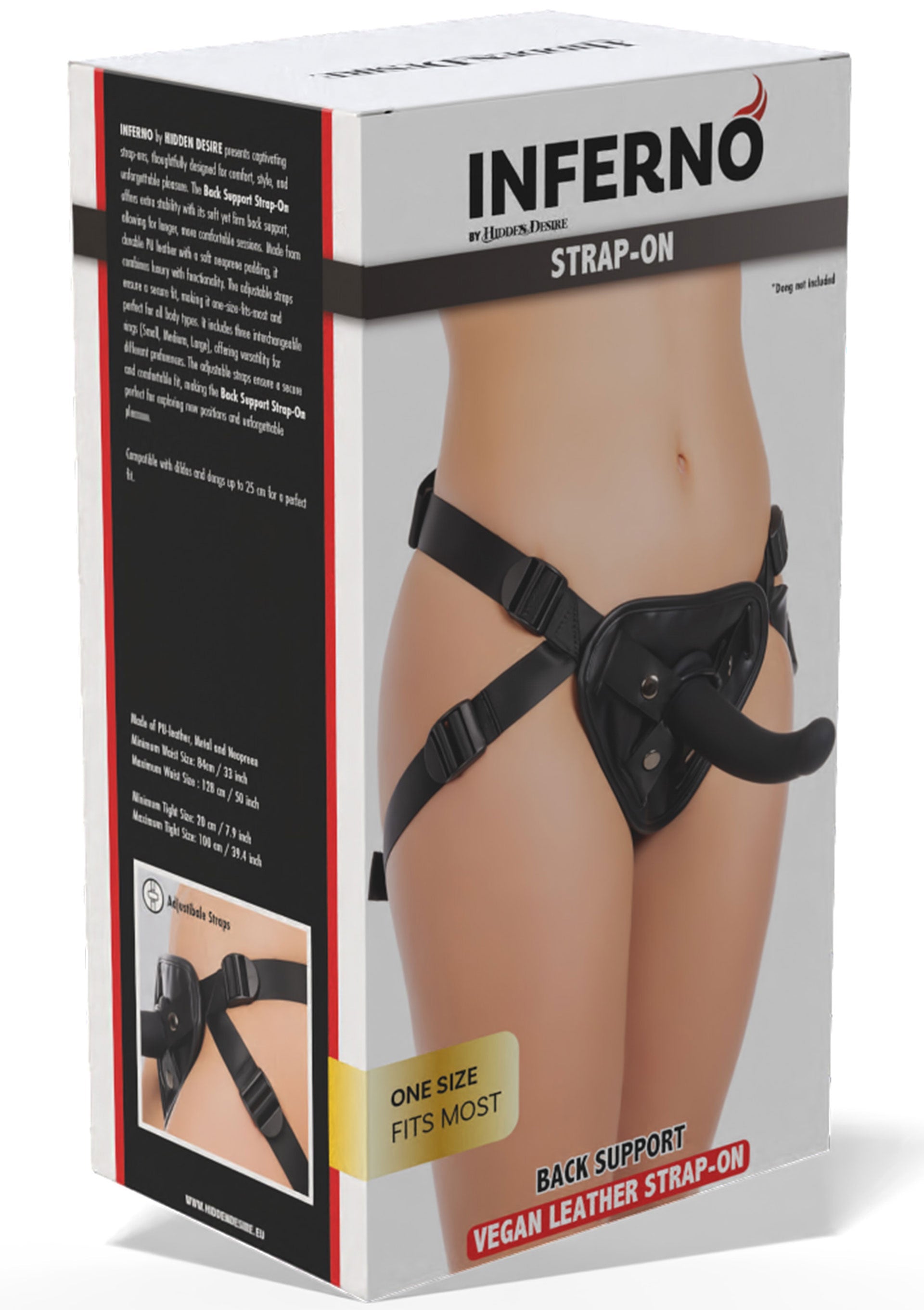 Black back support strap