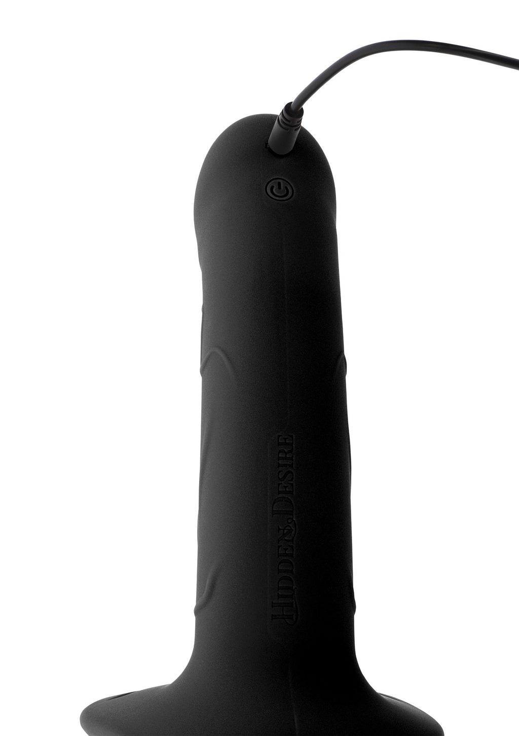 Silicone Hollow Dildo Strapon with Vibrator, 16cm, Black
