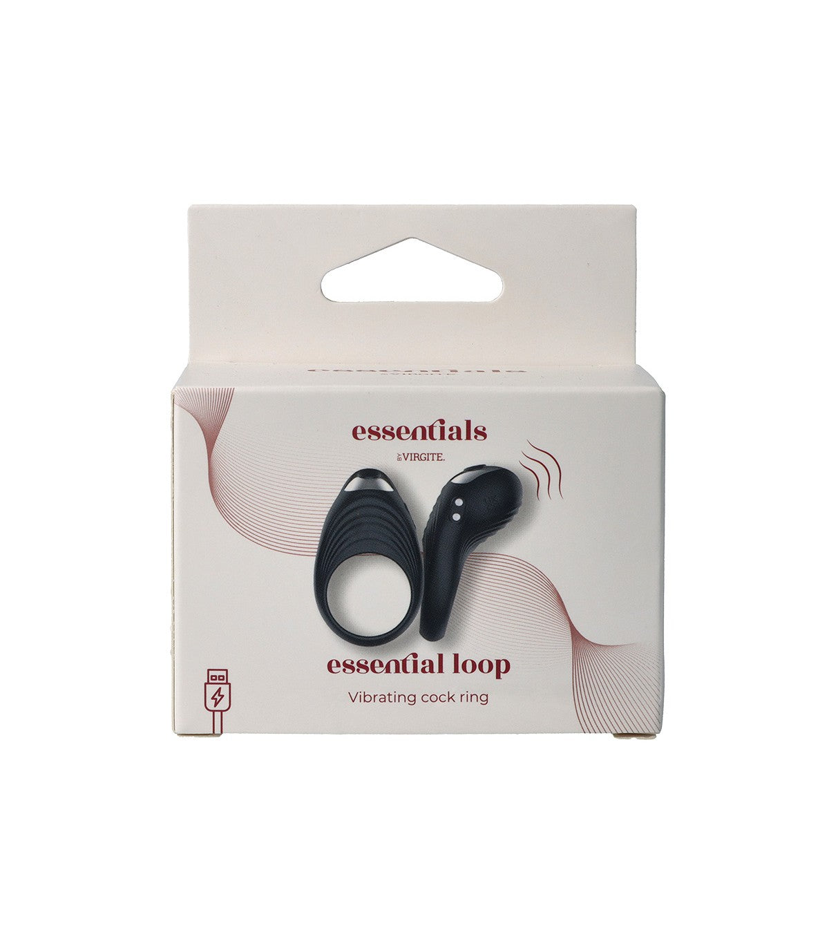 RECHARGEABLE VIBRATING COCK RING LOOP