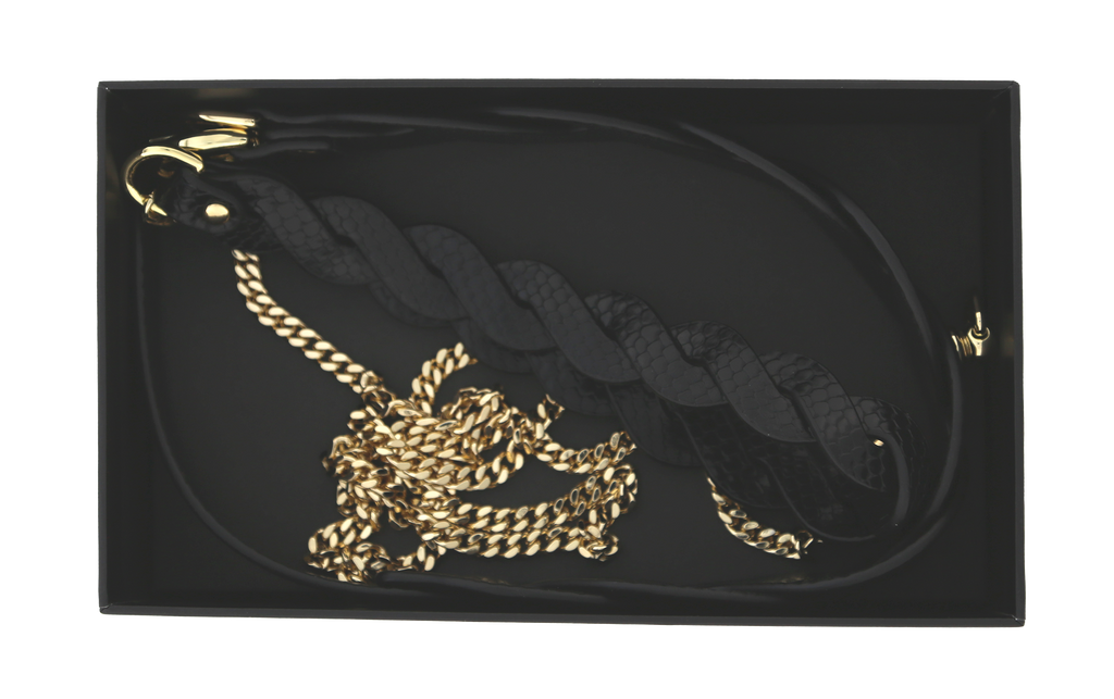 GUILTY PLEASURE LUNAR BRAIDED LEASH AND COLLAR