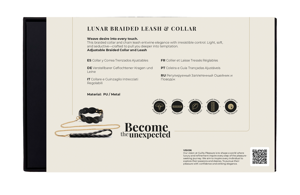 GUILTY PLEASURE LUNAR BRAIDED LEASH AND COLLAR