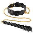 GUILTY PLEASURE LUNAR BRAIDED LEASH AND COLLAR