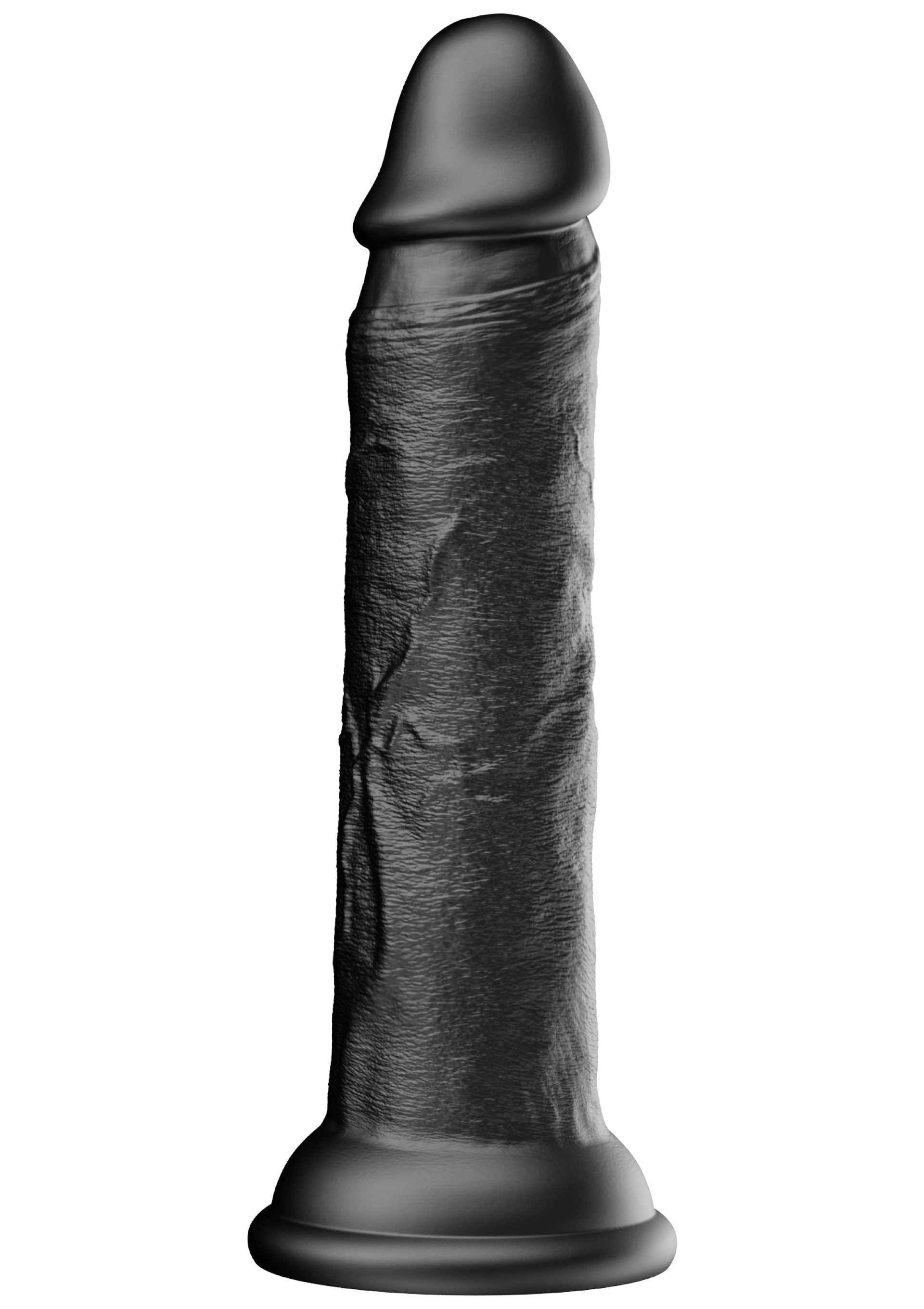 Realistic liquid silicone dildo 17 cm black