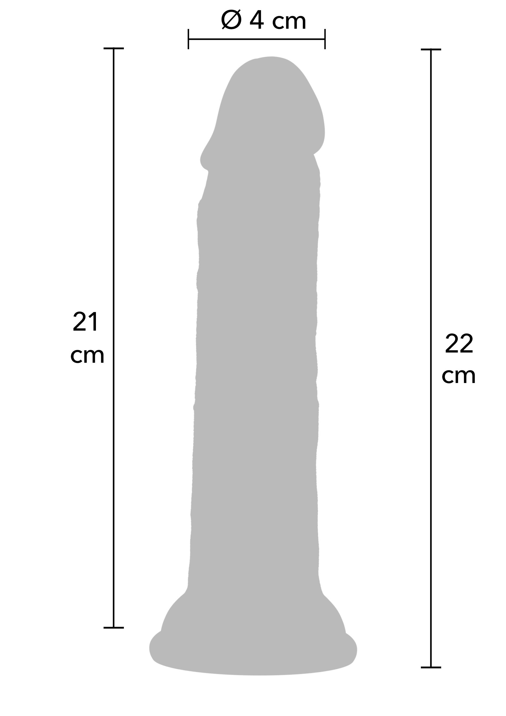 Dildo realistico in silicone liquido da 23 cm