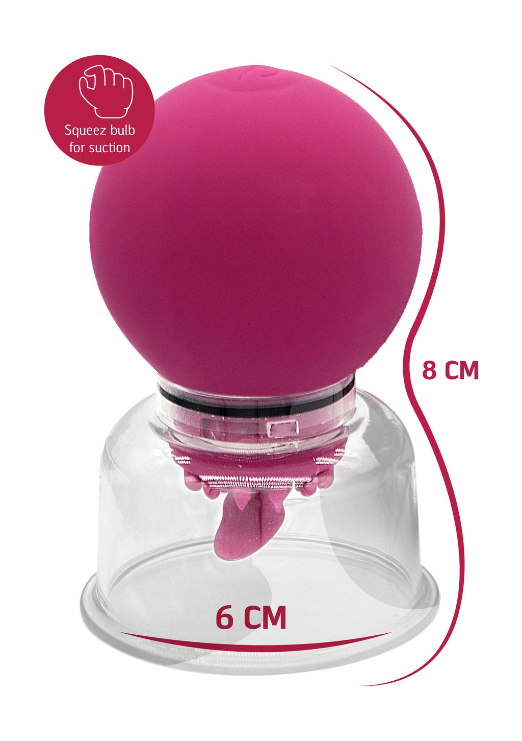 Purple vibrating and rotating nipple and clitoral pump