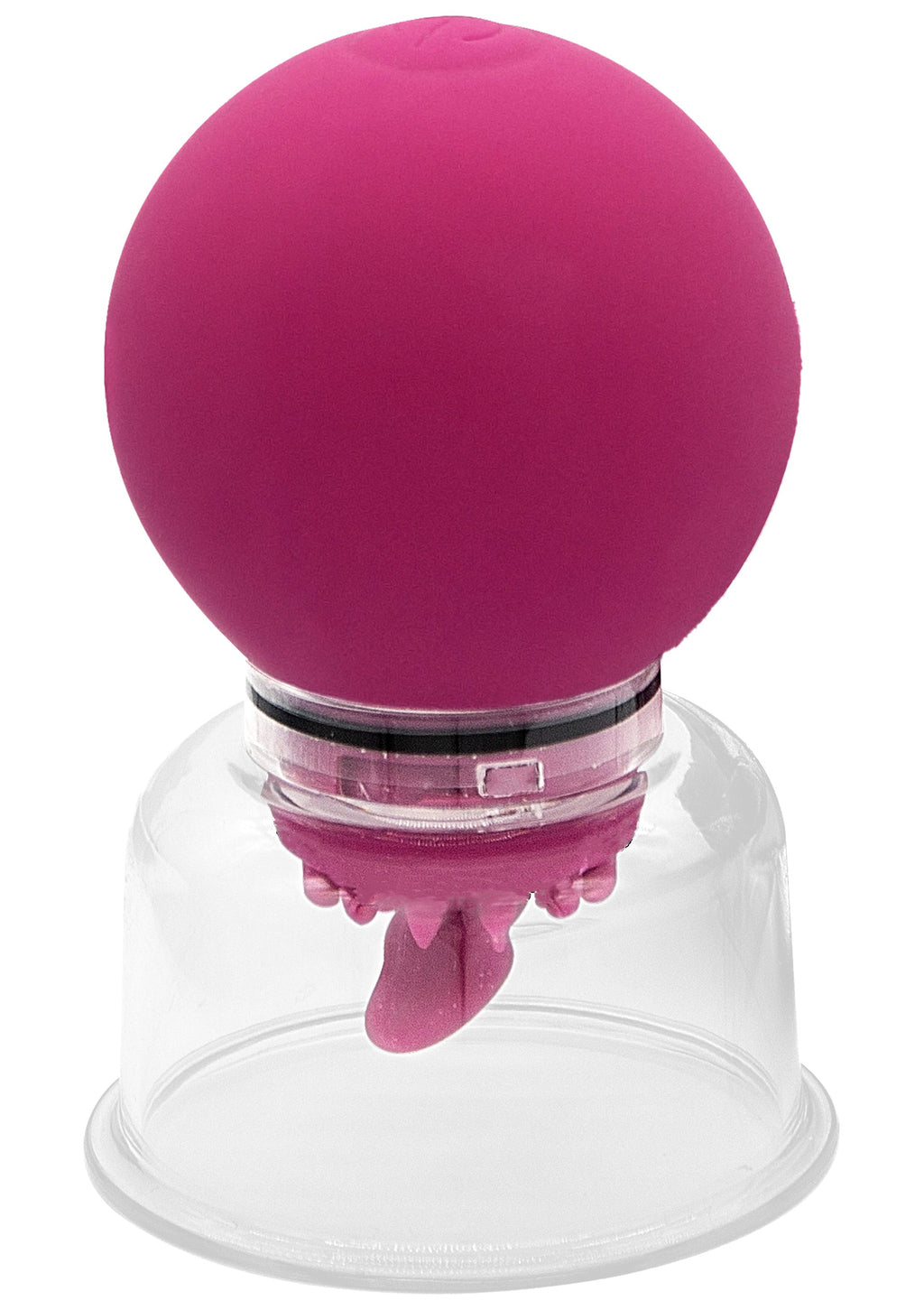 Purple vibrating and rotating nipple and clitoral pump
