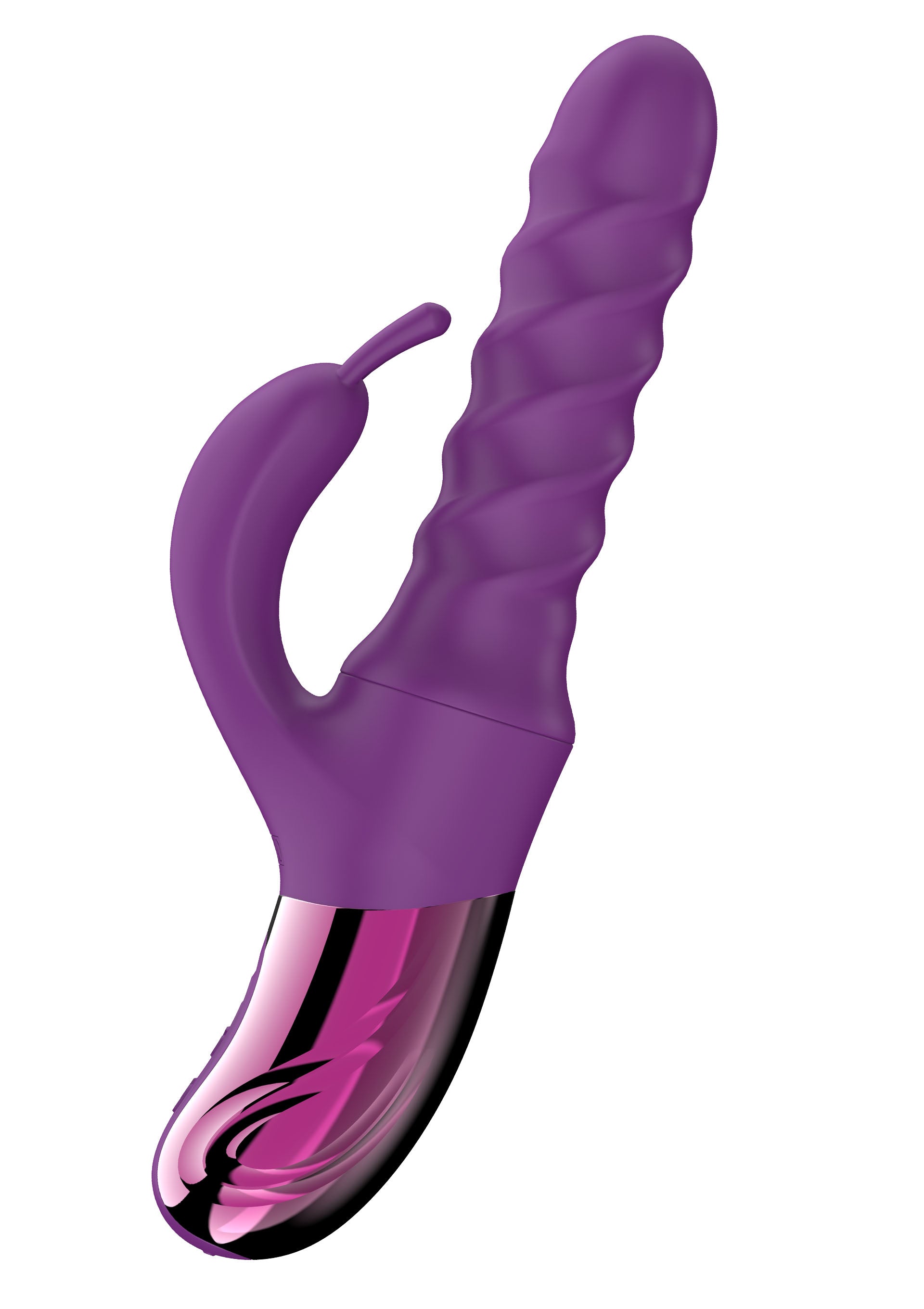 Vibratore Swirl Rabbit, viola