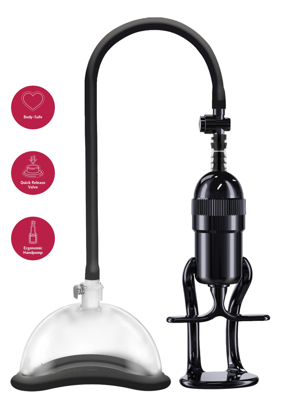 Black vacuum vagina pleasure pump