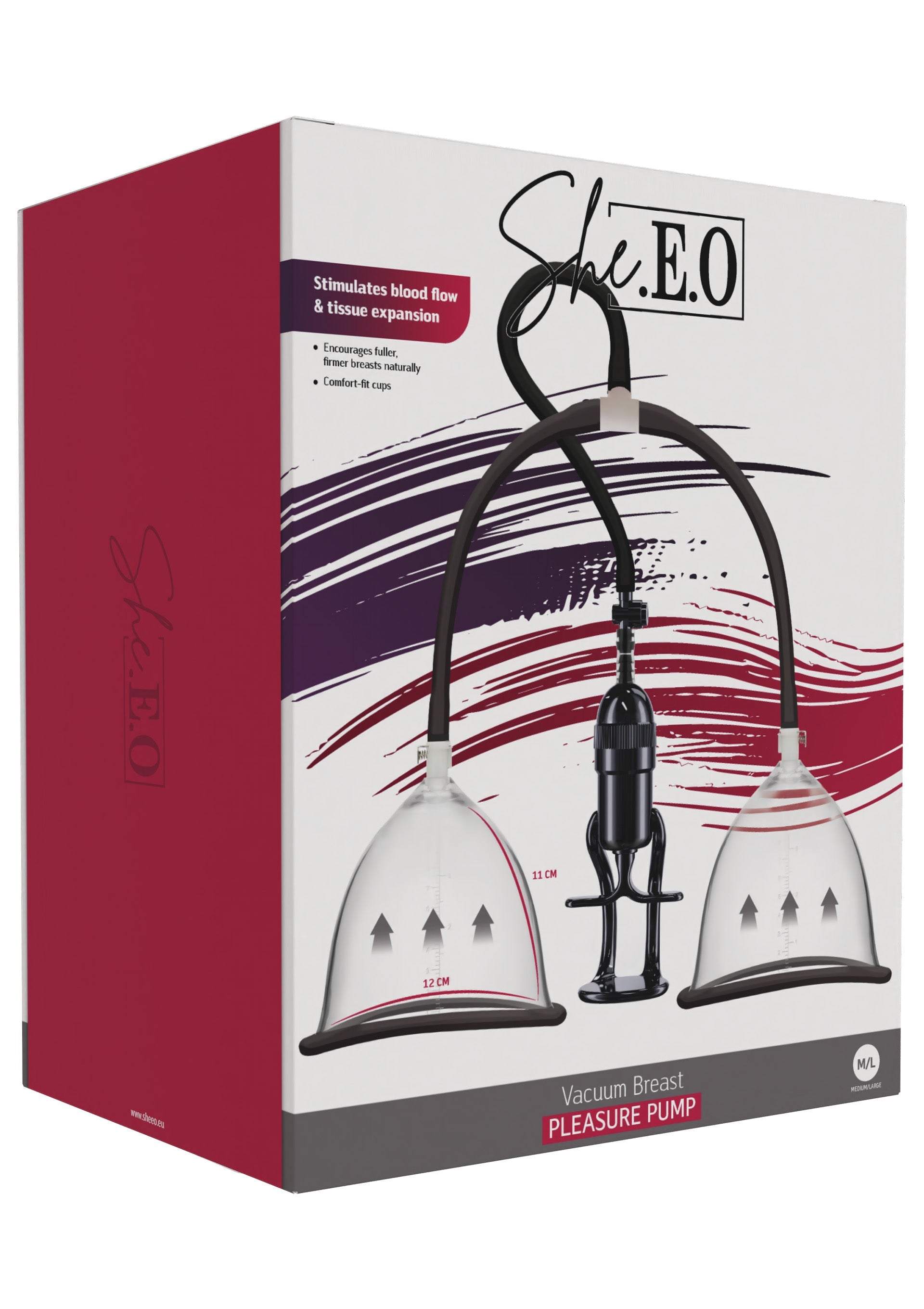 Black M/L Breast Vacuum Pleasure Pump