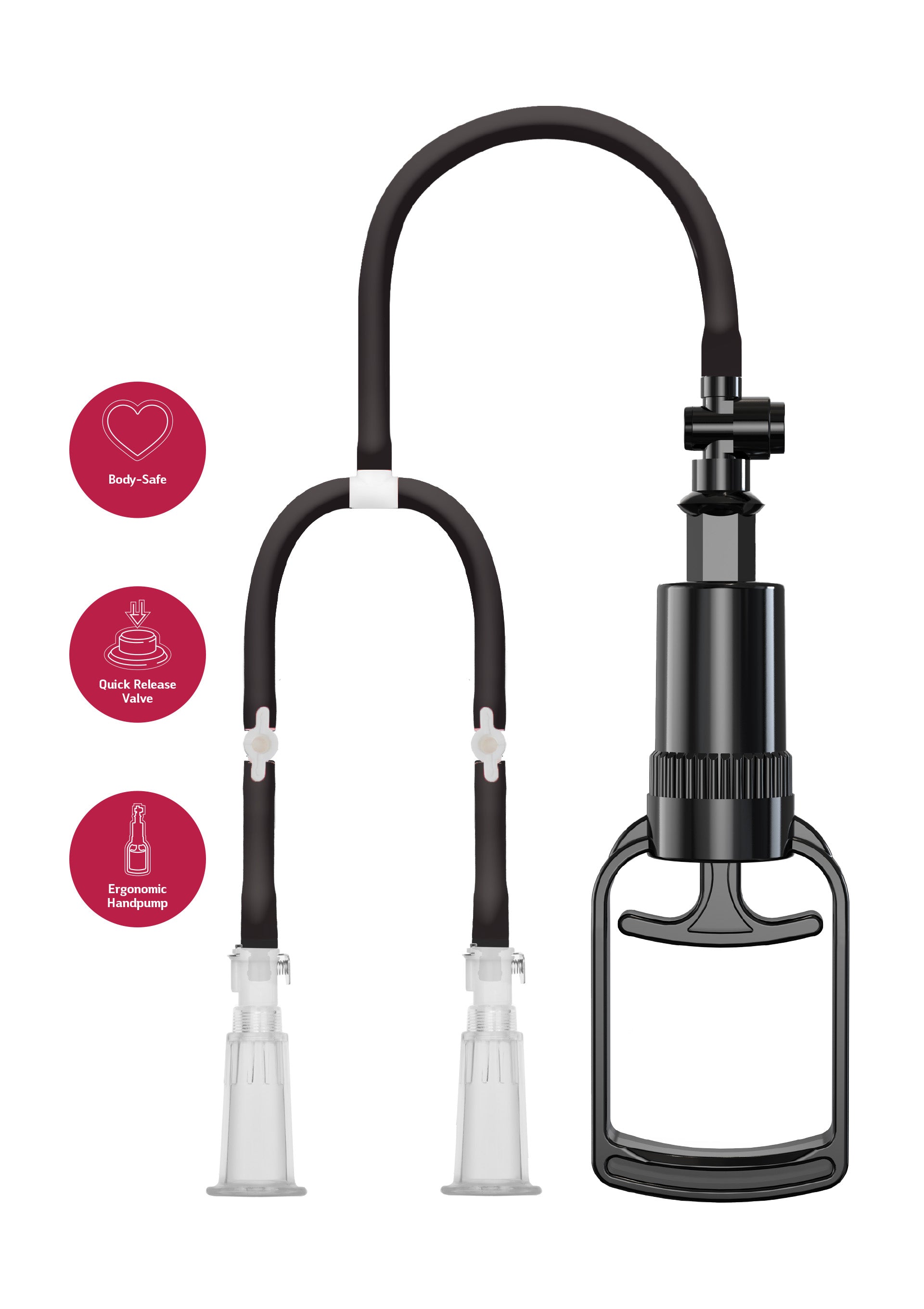 Black S/M Vacuum Nipple Pleasure Pump