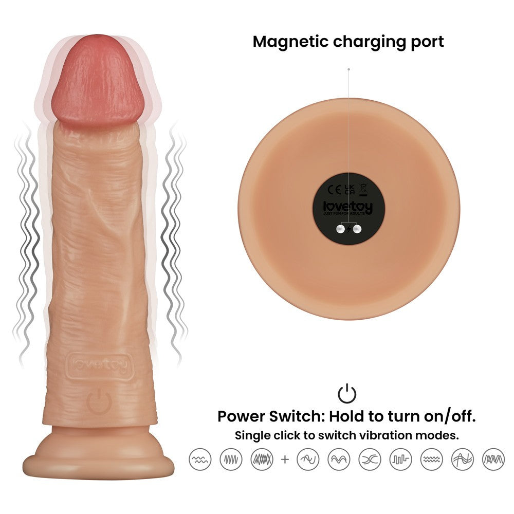 Pene vibrante Power Basics da 7"