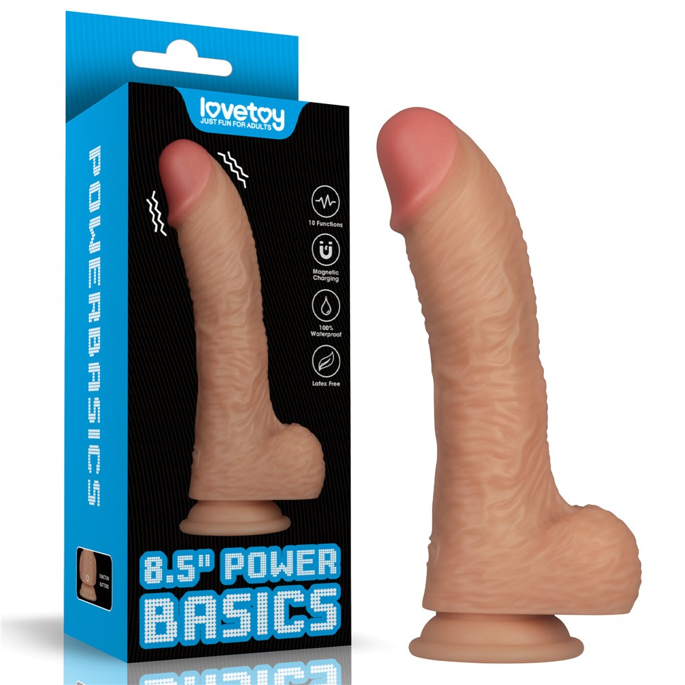 8.5'' Power Basics Vibrating Penis