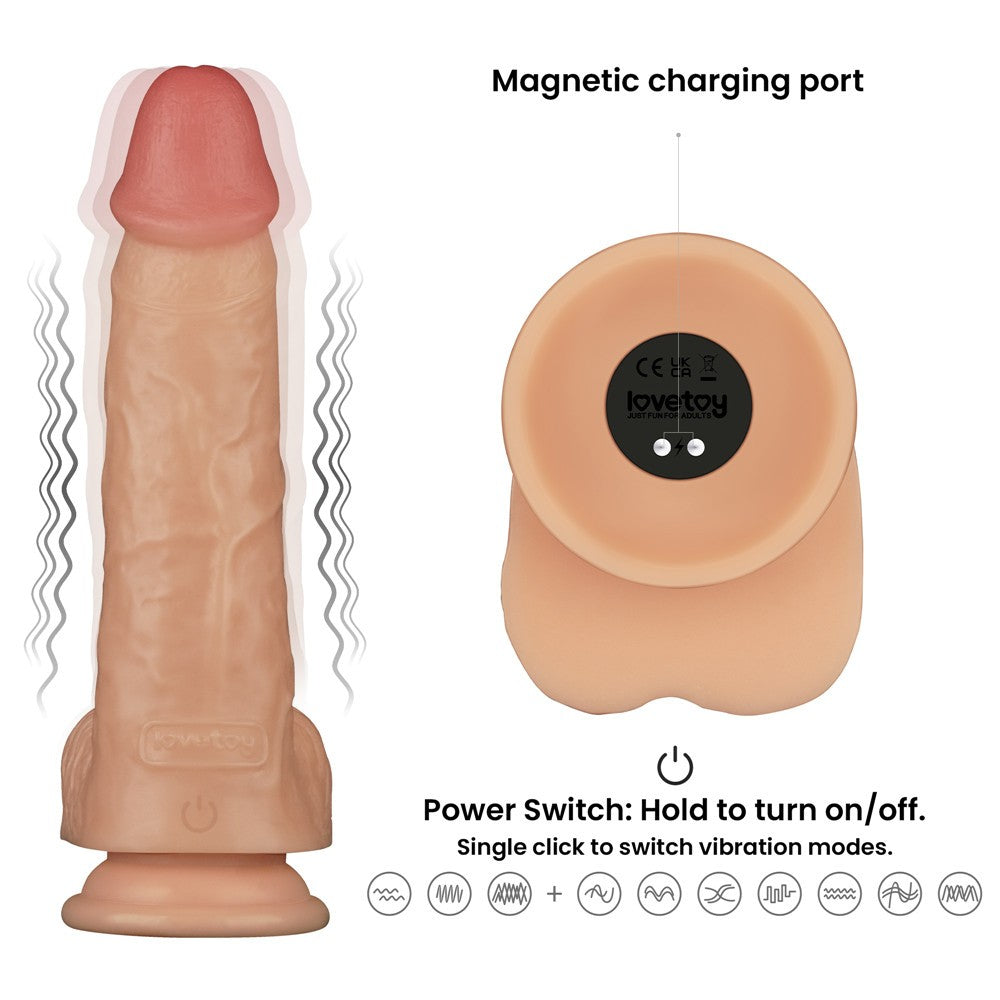 9'' Power Basics Vibrating Penis