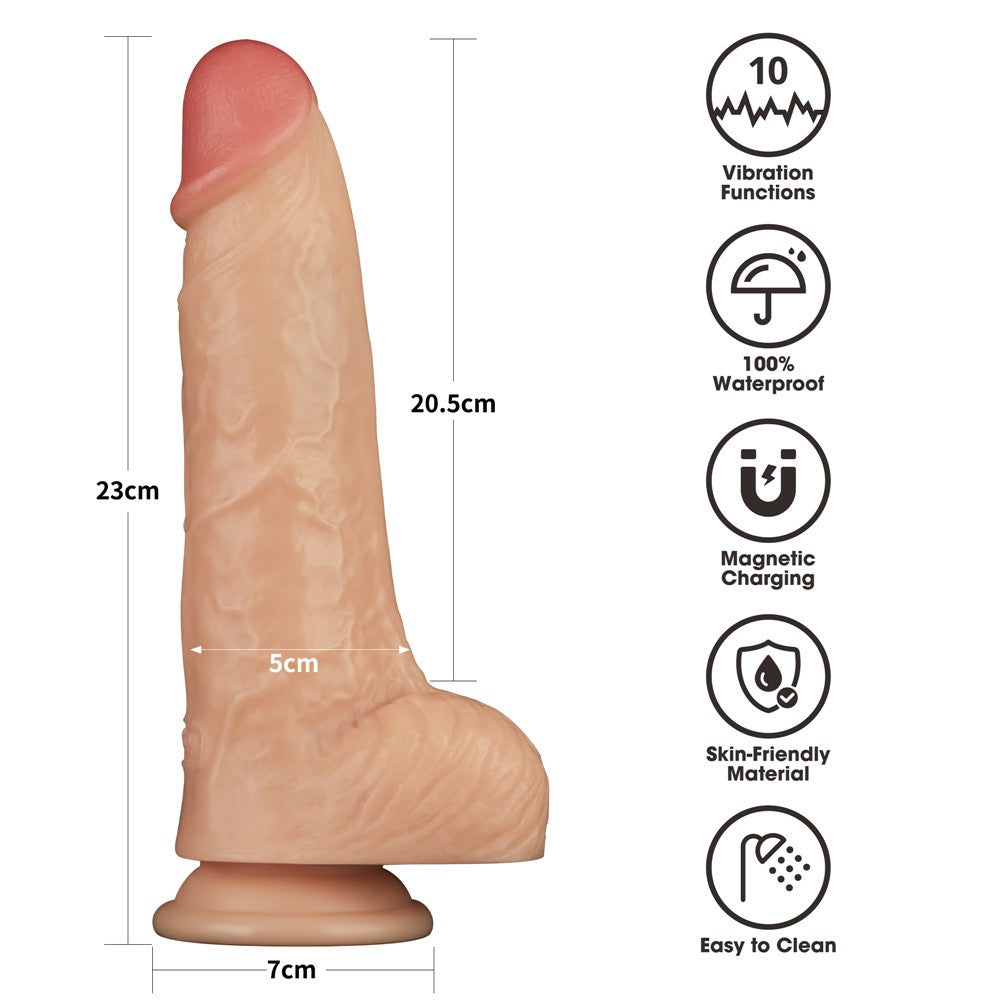 9'' Power Basics Vibrating Penis