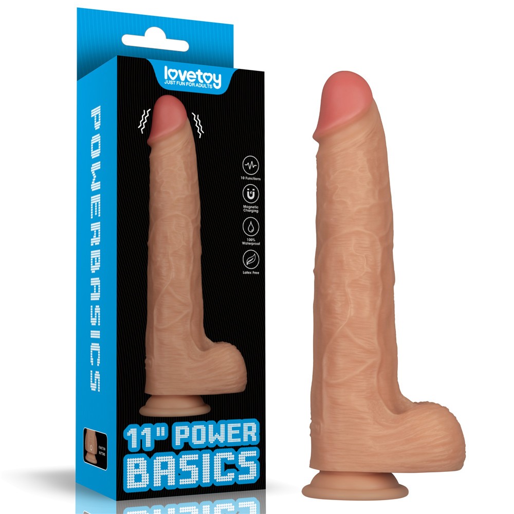 Power Basics 11'' Vibrating Penis