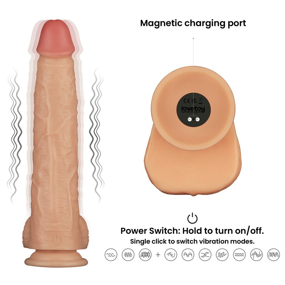 Power Basics 11'' Vibrating Penis