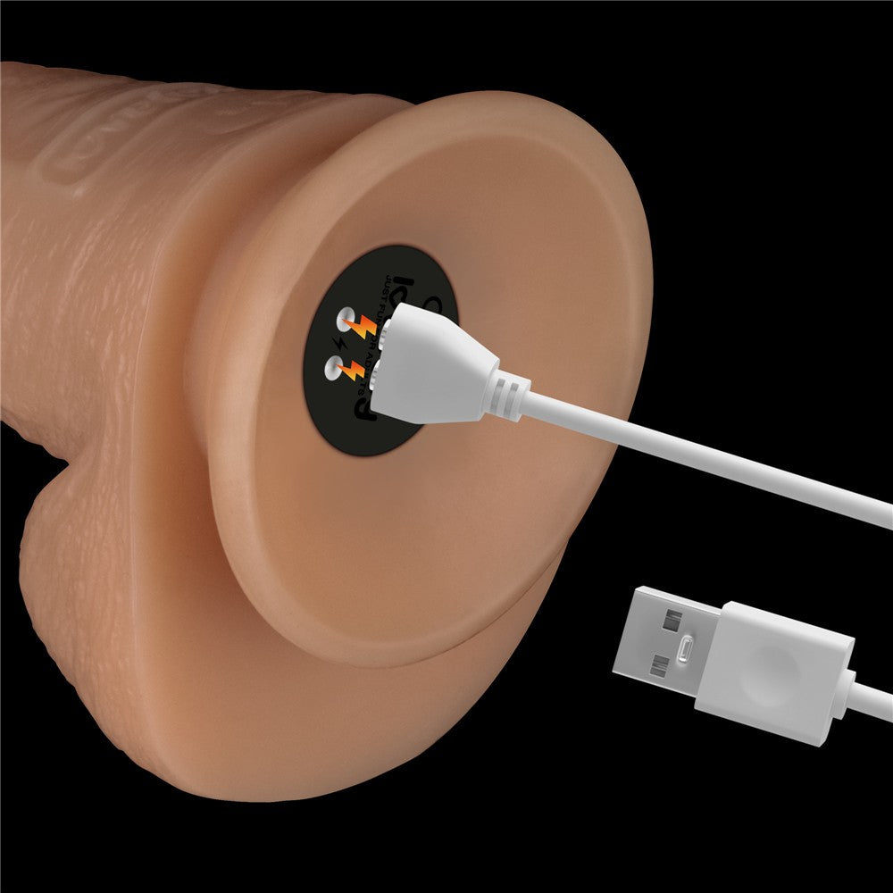 8'' enhanced vibrating strap-on set XS/S/M