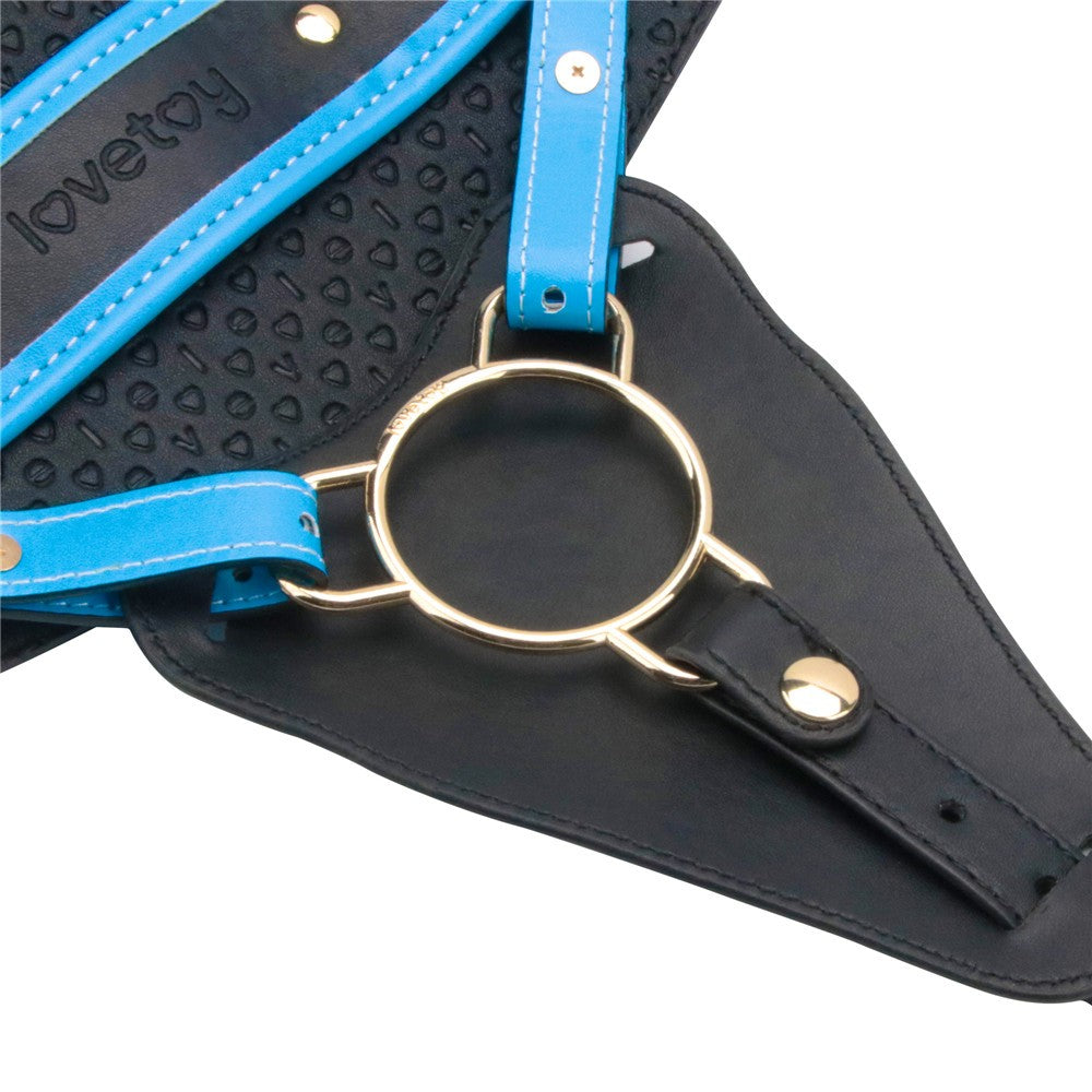 8'' enhanced vibrating strap-on set XS/S/M