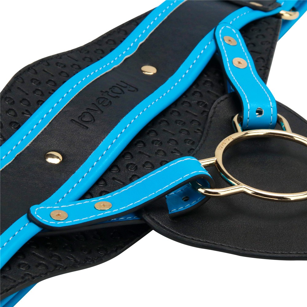 8'' enhanced vibrating strap-on set XS/S/M