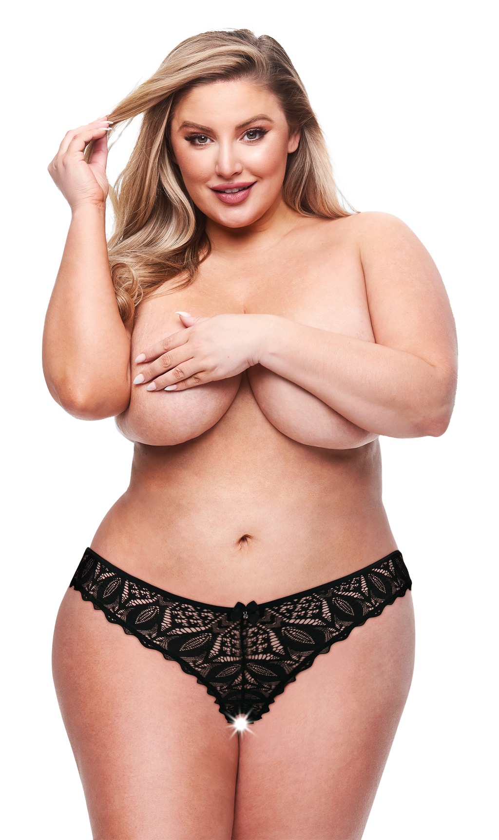 BACI BIKINI BRASILIANO CON SPALLINE, PERIZOMA, NERO