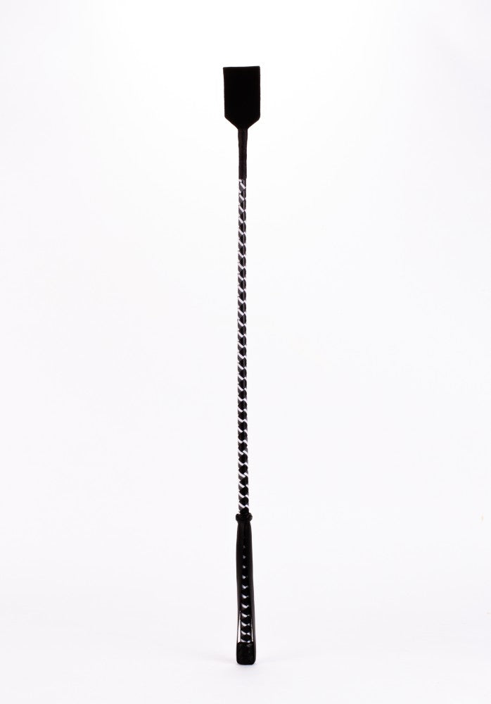 Leather stick with neon stripe and white nubuck leather top