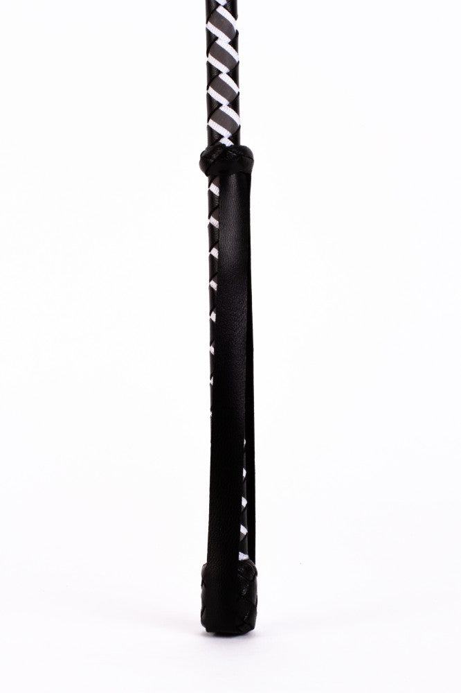 Leather stick with neon stripe and white nubuck leather top