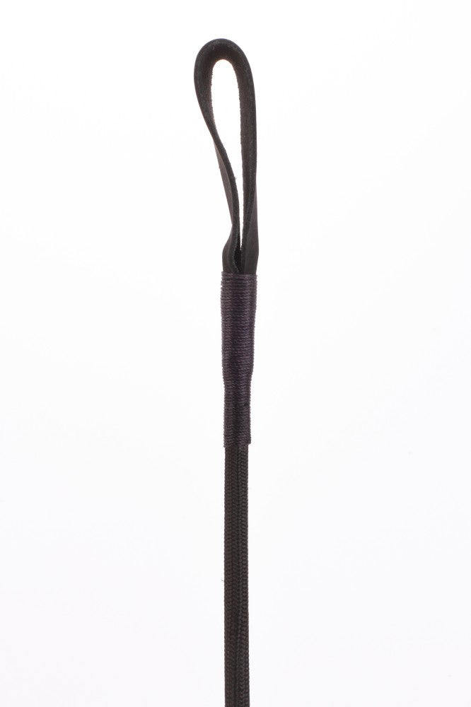 Nylon stick with neon stripe and black nubuck goatskin handle