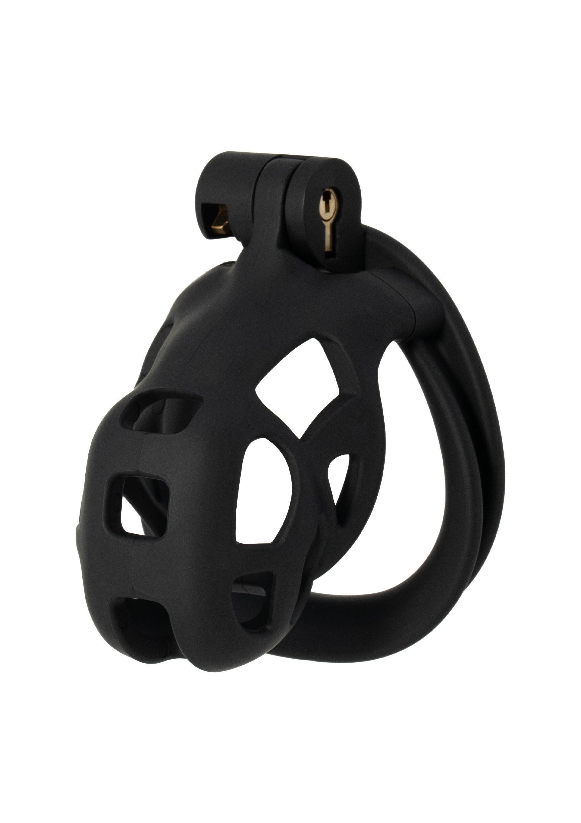 Short black chastity cage
