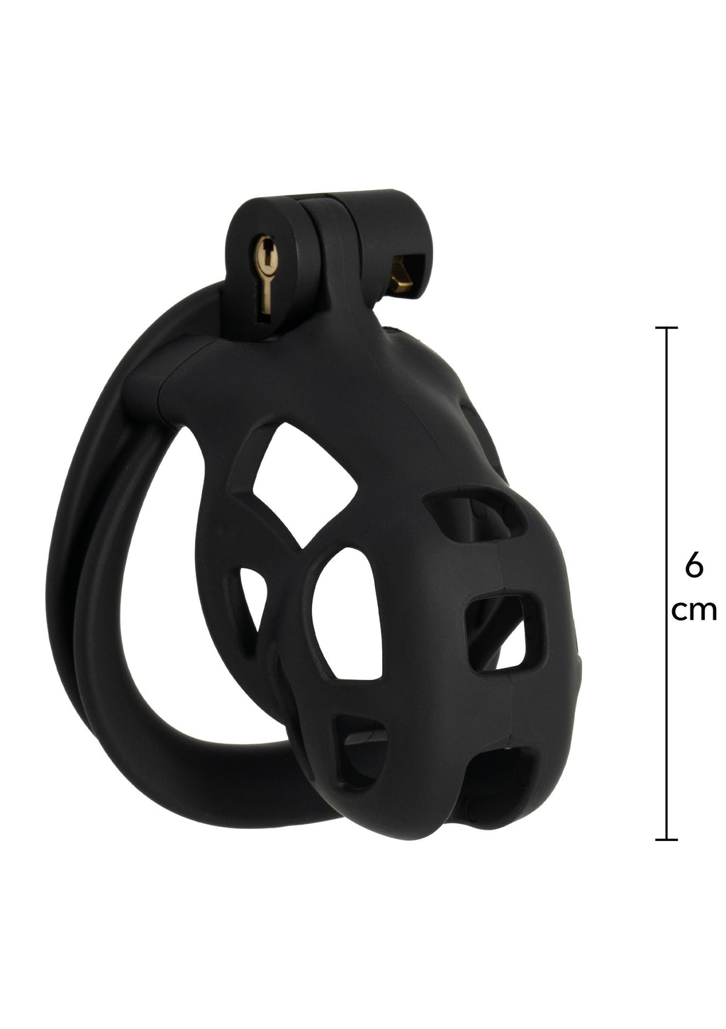Short black chastity cage